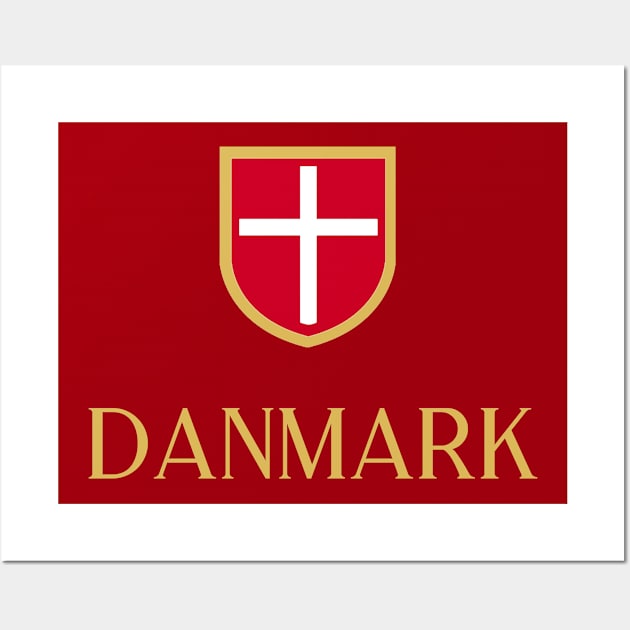 Danmark Gold Wall Art by VRedBaller